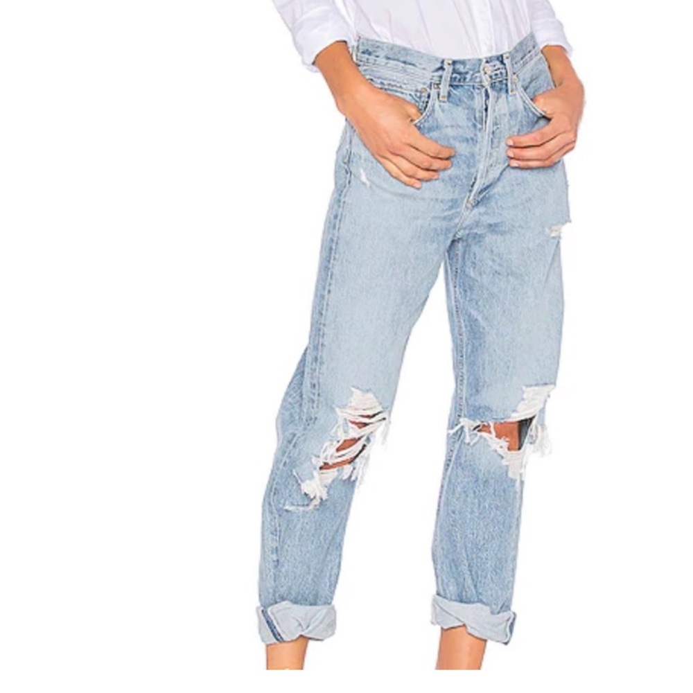 AGOLDE 90’s Mid Rise Loose Fit in Fall Out Jeans